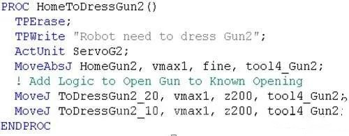 干貨|ABB機器人焊接編程的程序說明及設(shè)置