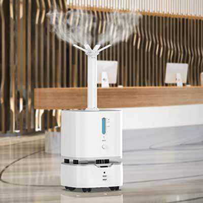 智能消毒防疫機器人 雙重殺菌 定點消毒 24小時作業(yè) 智慧防疫 疫情防控