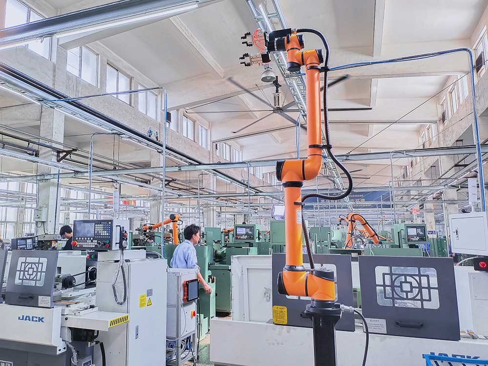 協(xié)作機器人精密機械零件上下料