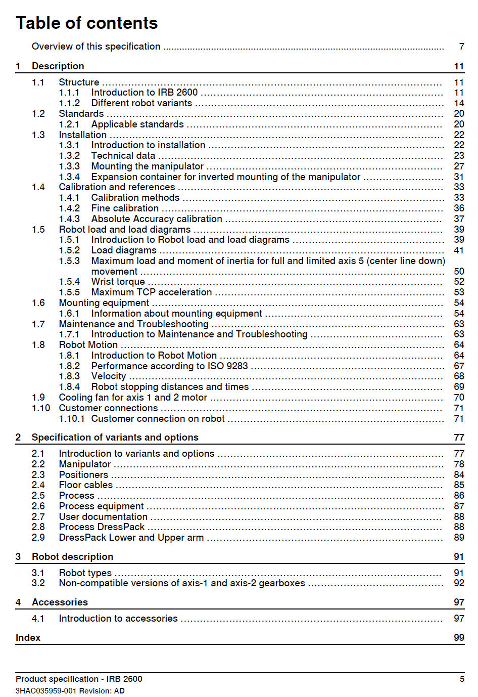 ABB機(jī)器人IRB2600 on IRC5產(chǎn)品規(guī)格-en-2024
