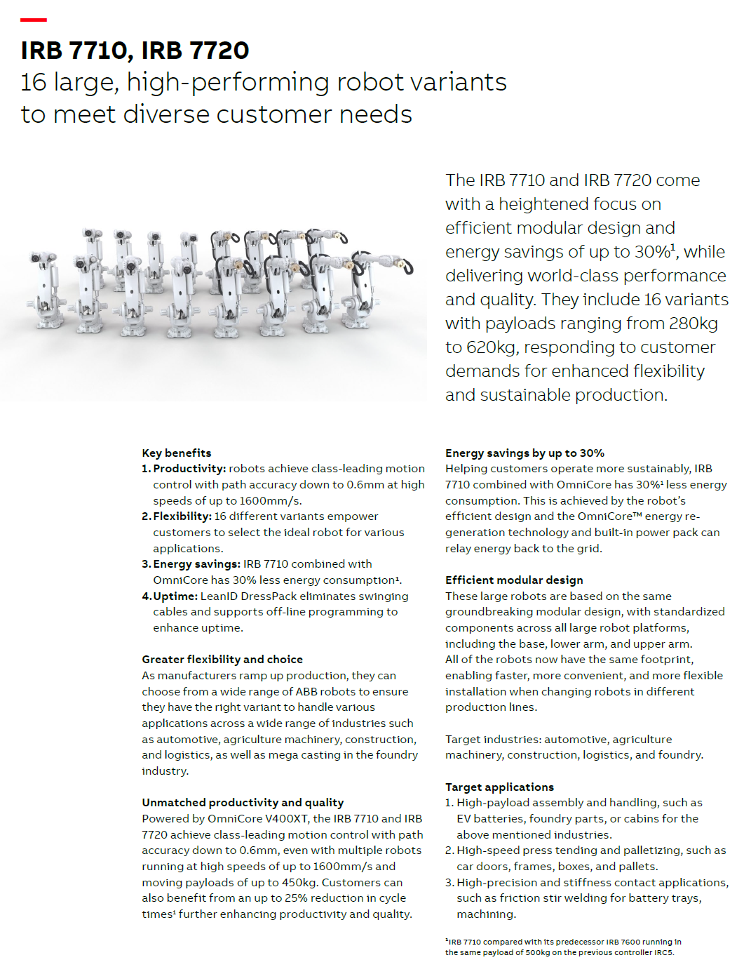 ABB機器人IRB7710_IRB7720_選型參數(shù)